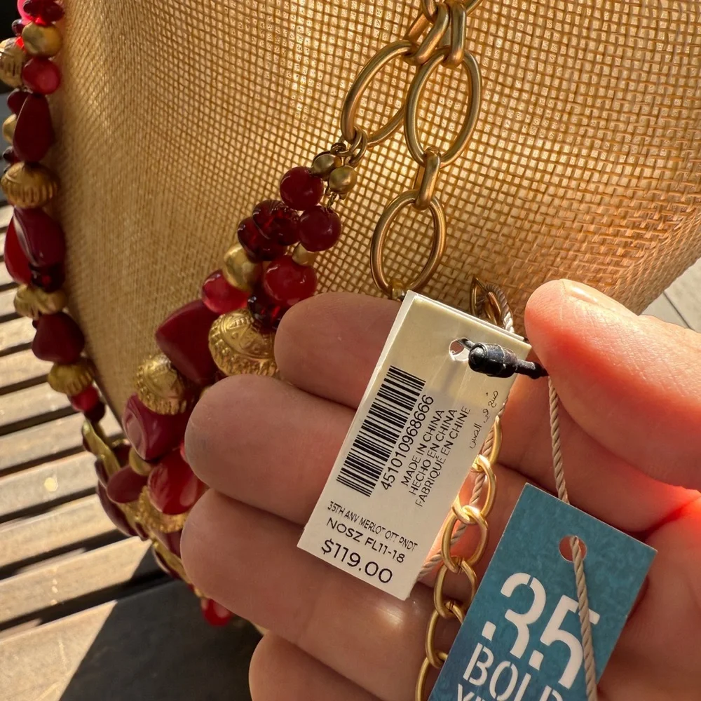 35th Anniversary Chicos Pendant Necklace  New!  $119 MSRP - Picture 4 of 5